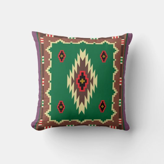 Navajo Throw Pillow 2 クッション (正面)