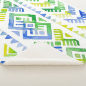 Navajo Tribute：水彩トライバル王 シェルパブランケット (3/4)