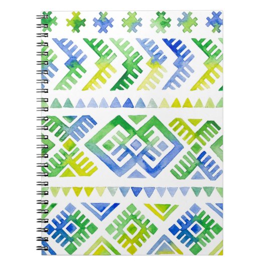 Navajo Tribute：水彩トライバル王 ノートブック (正面)