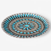 Navajo Turquoise Paper Plate ペーパープレート (アングル)