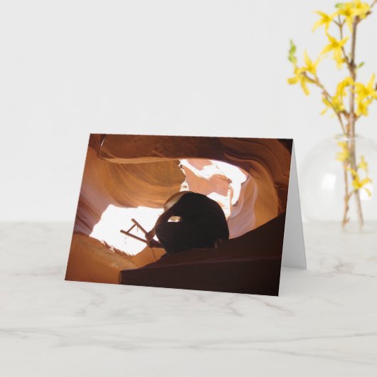 Navajo Upper Antelope Canyon (2) – カード (黄色い花)