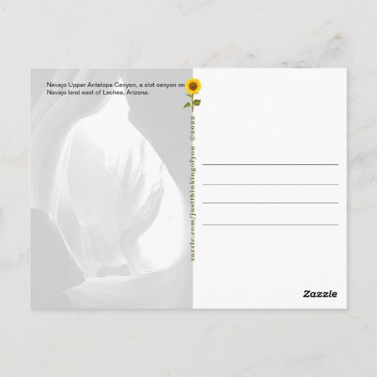 Navajo Upper Antelope Canyon (3) – はがき (裏面)