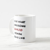 navajo woman, awesome coffee mug コーヒーマグカップ (正面左)