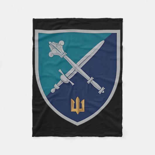 Naval Infantry Corps Command (ukraine) V2 Ukrainia フリースブランケット (正面)