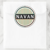 Navan City Pride Emblem – Irish Identity ラウンドシール (バッグ)