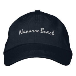 Navarre Beach Florida Embroidered Baseball Hat 刺繍入りキャップ