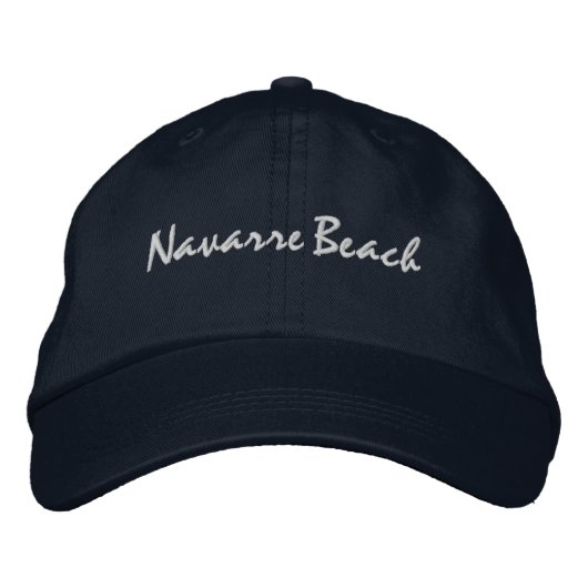 Navarre Beach Florida Embroidered Baseball Hat 刺繍入りキャップ (正面)