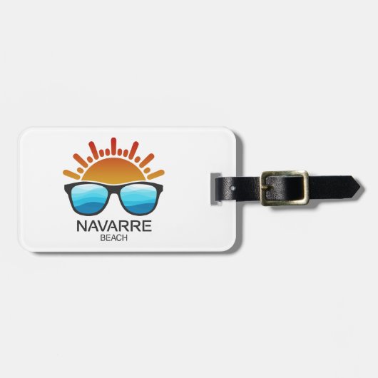 Navarre Beach Florida Sunglasses ラゲッジタグ (正面横)