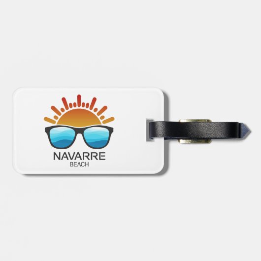 Navarre Beach Florida Sunglasses ラゲッジタグ (裏面横)