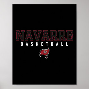 Navarre Raiders ロゴ スケッチ 半袖Tシャツ ポスター