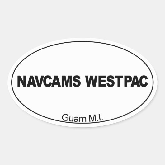 NAVCAMS WESTPAC 楕円形シール (正面)