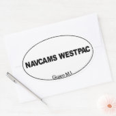 NAVCAMS WESTPAC 楕円形シール (封筒)