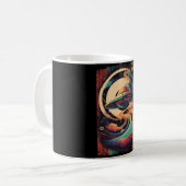 Nave Espacial Viaje Galaxia Taza コーヒーマグカップ (正面左)