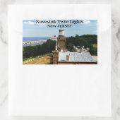 Navesink Twin Lights, New Jersey Stickers 長方形シール (バッグ)
