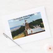 Navesink Twin Lights, New Jersey Stickers 長方形シール (封筒)