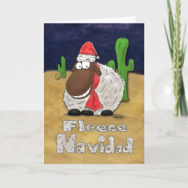 Navidadおもしろい Cartoon Sheepクリスマスカード シーズンカード