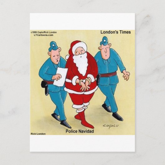 Navidad警察：サンタは非常に悪かった シーズンポストカード (正面)