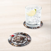 navidad 1 - 001 ラウンドペーパーコースター (インサイチュ)