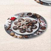 navidad 1 - 001 ラウンドペーパーコースター (アングル)