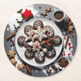 navidad 1 - 001 ラウンドペーパーコースター