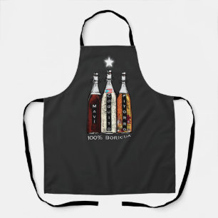 Navidad Boricua Puerto Rico Mavi Coquito Pitoro エプロン