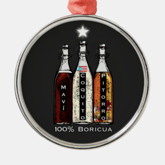 Navidad Boricua Puerto Rico Mavi Coquito Pitoro メタルオーナメント