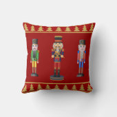 Navidad con cascanueces y pinos dorados クッション (裏面)