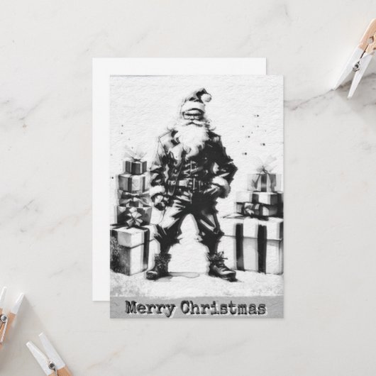 Navidad Punk (Santa gris). カード (正面/裏面インサイチュ)