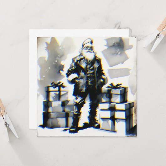 Navidad Punk (Santa postal). カード (正面/裏面インサイチュ)