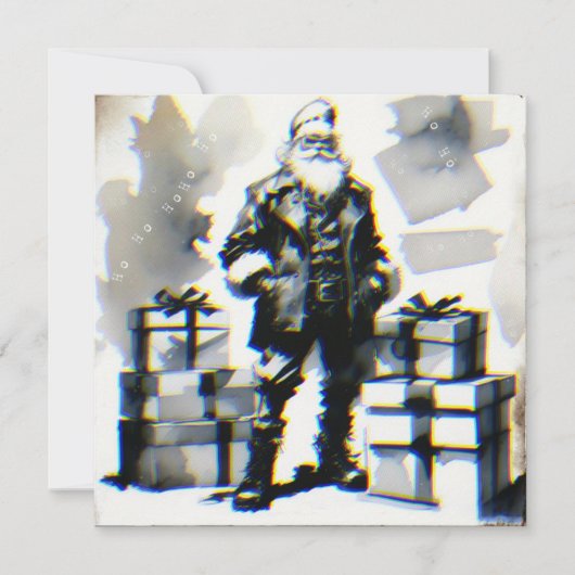 Navidad Punk (Santa postal). カード (正面)