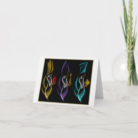 Navidad Reyes Magos estilo bordado シーズンカード (正面)