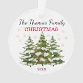 navidades de arbol personalizados オーナメント (正面)
