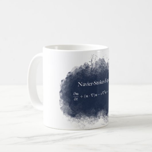 Navierは同等化数学及び科学のマグをかき立てます コーヒーマグカップ (正面左)