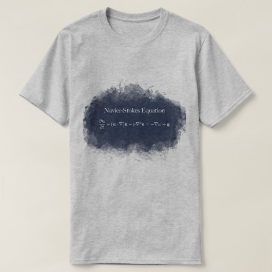 Navierは同等化数学及び科学のTシャツをかき立てます Tシャツ (デザイン正面)