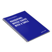 Navigating Office Chaos Funny Quote ノートブック (右側)
