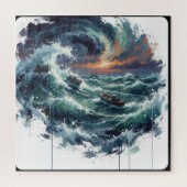 Navigating the Azure Swirl ジグソーパズル (縦)