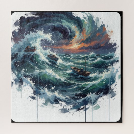 Navigating the Azure Swirl ジグソーパズル (縦)