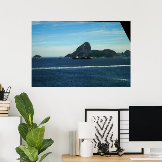 Navio na baia ポスター (ホームオフィス)