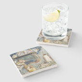 navitity (Jesus Christの誕生) (by Giott) ストーンコースター (横)