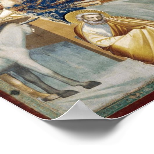 navitity (Jesus Christの誕生) (by Giott) ポスター (角)