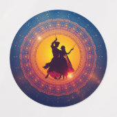 Navratri - A Festival of Devotion and Dance ラベル (デザイン1)