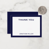 Navyという名前のノートカードに感謝 ノートカード (正面/裏面インサイチュ)