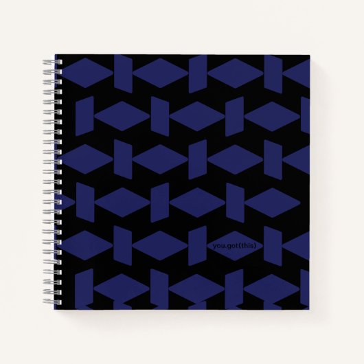 NavyとBlack You This 得 for Tech Women ノートブック (正面)