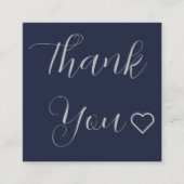 Navyのモダン台本に感謝ミニマル 割引カード (正面)