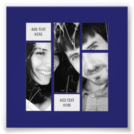 NAVYフォト文字テンプレート – 任意のギフトに転送 フォトプリント