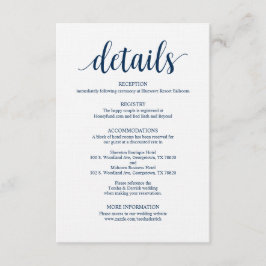 Navyモダンの素朴詳細エンクロージャカード エンクロージャーカード