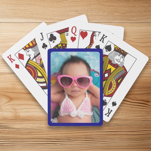 Navy 縁ど for Your Photo トランプ