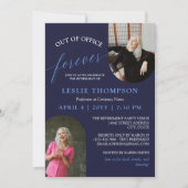 Navy 2オフィス外の写真リタイアメントパーティー 招待状 (正面)