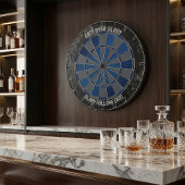 Navy and Charcoal Grit Over Glory Motivational ダーツボード