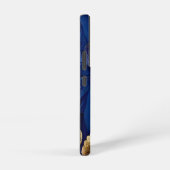 Navy and Gold Botanical Leaf Pattern Samsung Galaxyケース (右側面)